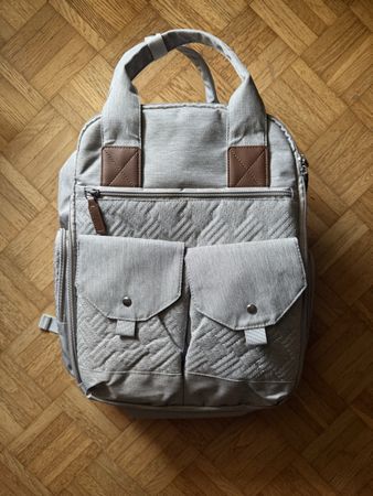 Wickelrucksack / Wickeltasche – Grau