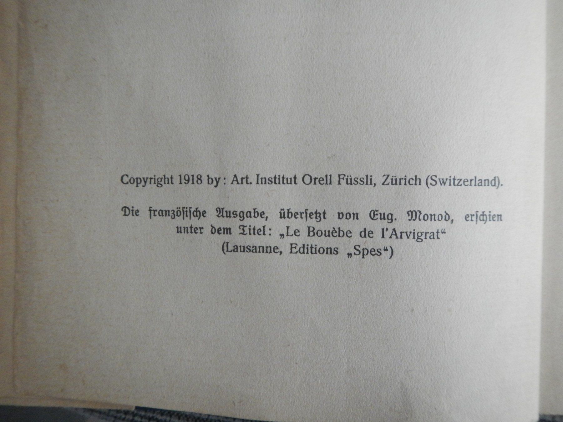 Libri: Remigi Andacher von Ernst Eschmann, 1918 – Usato da Wallisellen venduto da Marysan8 4