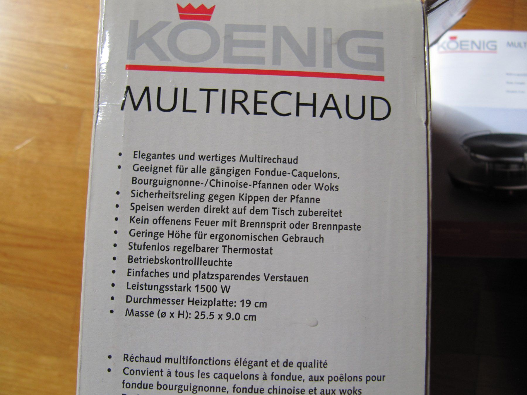 Sigg Appareils de cuisine: Multirechaud Koenig silber -  Fonduerechaud – Neuf (Voir description) à Würenlos par AustralisZ 5