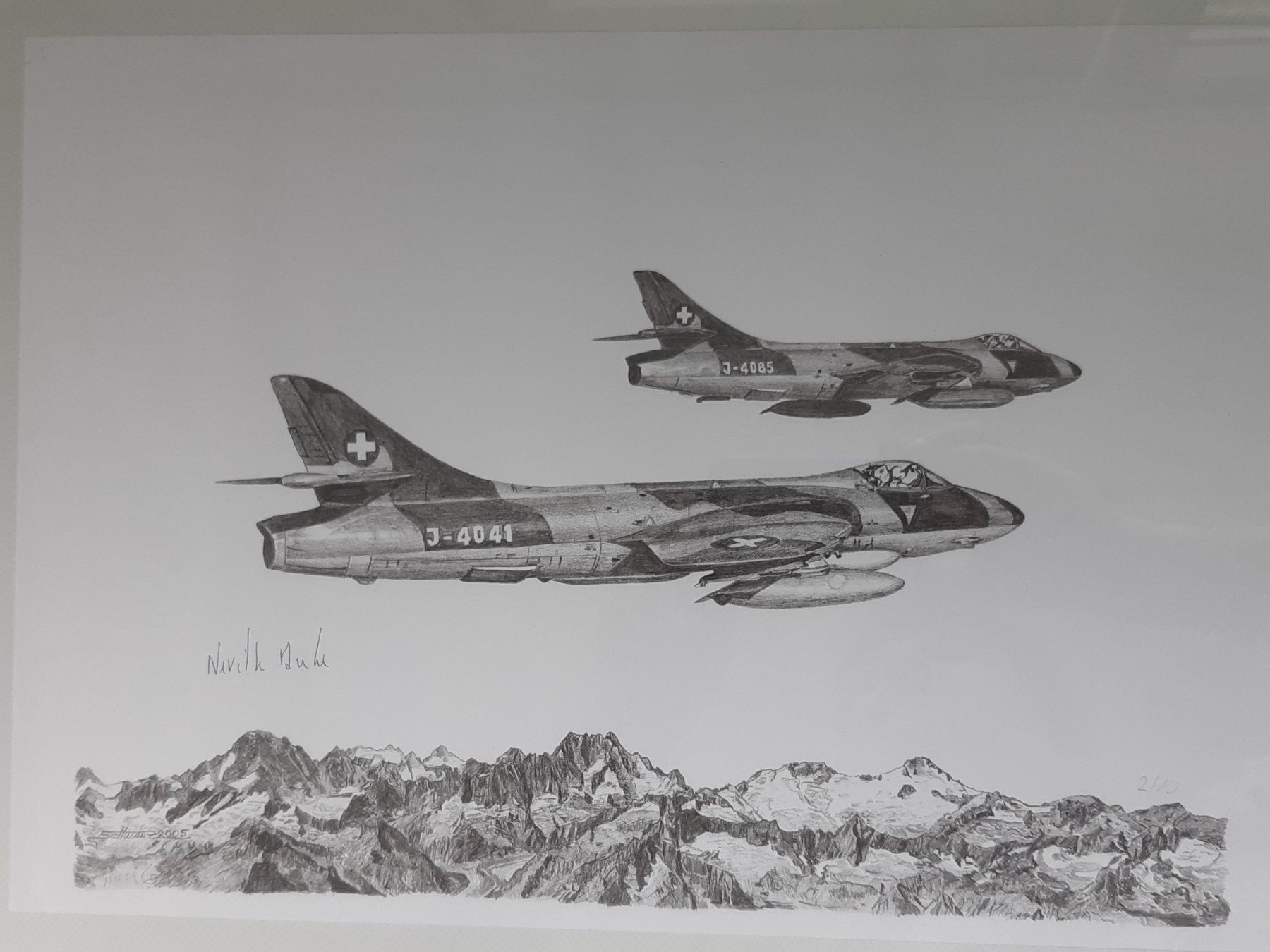 Cartes postales: Hunter Schweizer Luftwaffe – D'occasion à Giffers par attila07
