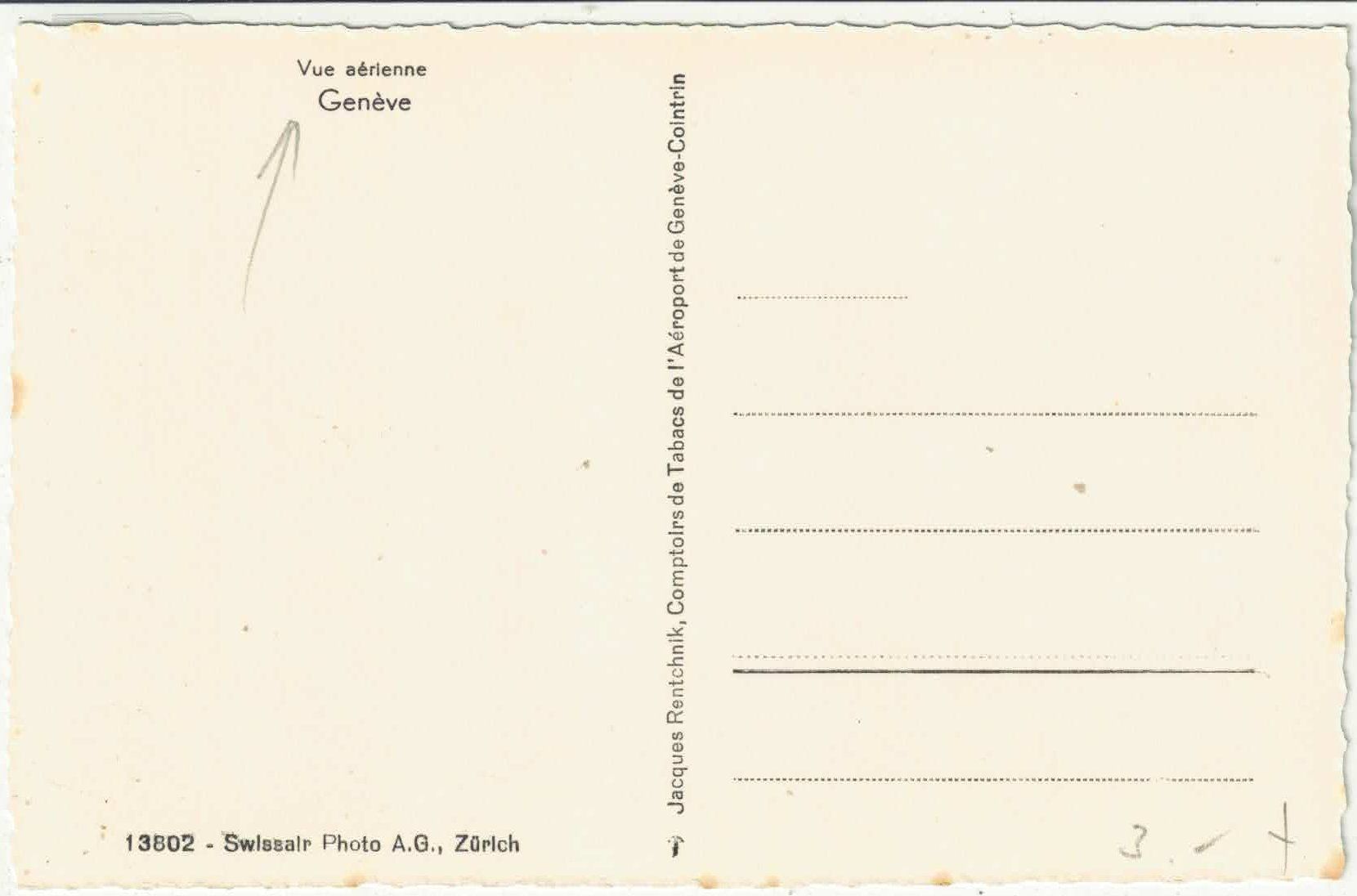 Cartoline postali: Vue aerienne - Geneve – Usato da Ettingen venduto da Kartenplanet 1