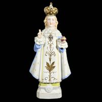 👑 Prager Jesus – Antike Heiligenfigur aus dem 19. Jh.! 🙏