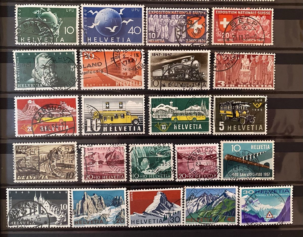 Tutti i francobolli: Timbres - Suisse – Usato da Petit-Lancy venduto da Solcarm 2