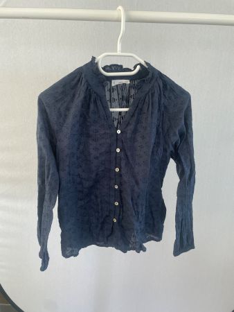 Mango Bluse, Grösse XS, Dunkelblau - Perfekt für Frühling!