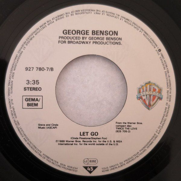Dischi in vinile: Benson George: Let's Do It Again 7" – Usato da Steinhausen venduto da Vilivinili 1