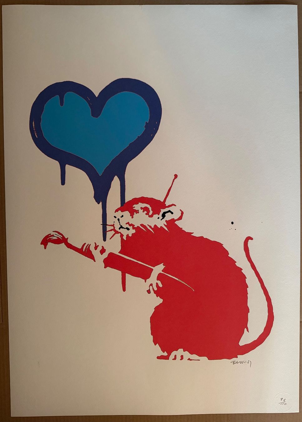 Dipinti: Love Rat Banksy – Usato da Basel venduto da PAUL_ART
