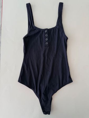HUNKEMÖLLER, String-Body SINGLET, Grösse XS,  Dunkelgrau
