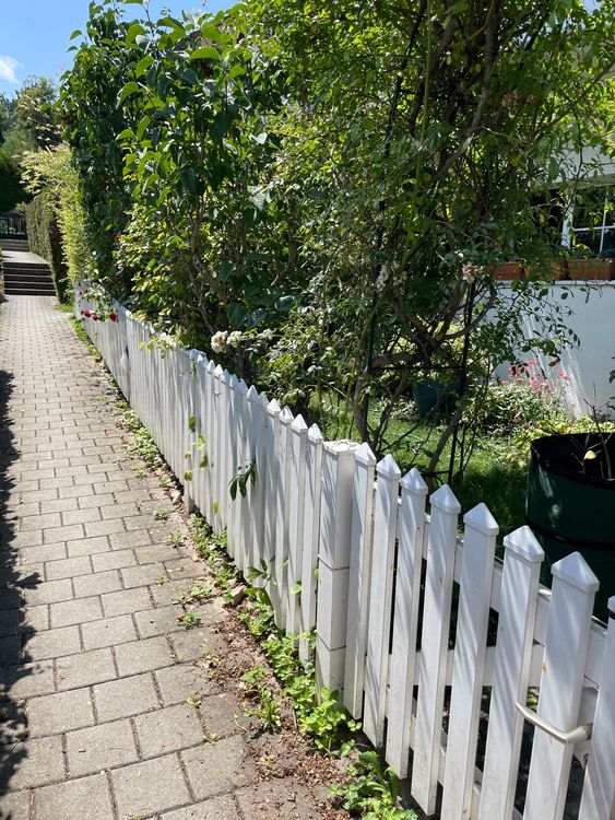 Weisser Kunststoff Gartenzaun mit Gartentüre Kaufen auf Ricardo