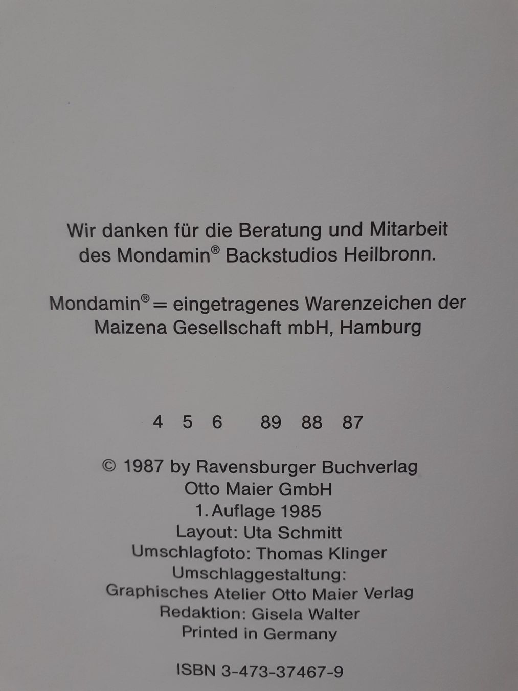 Libri: Backbuch für Kinder 1987 – Usato da Mörschwil venduto da lindaswunderkiste 3
