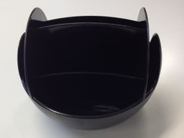 Drehbarer Schreibtisch-Organizer Stiftehalter schwarz