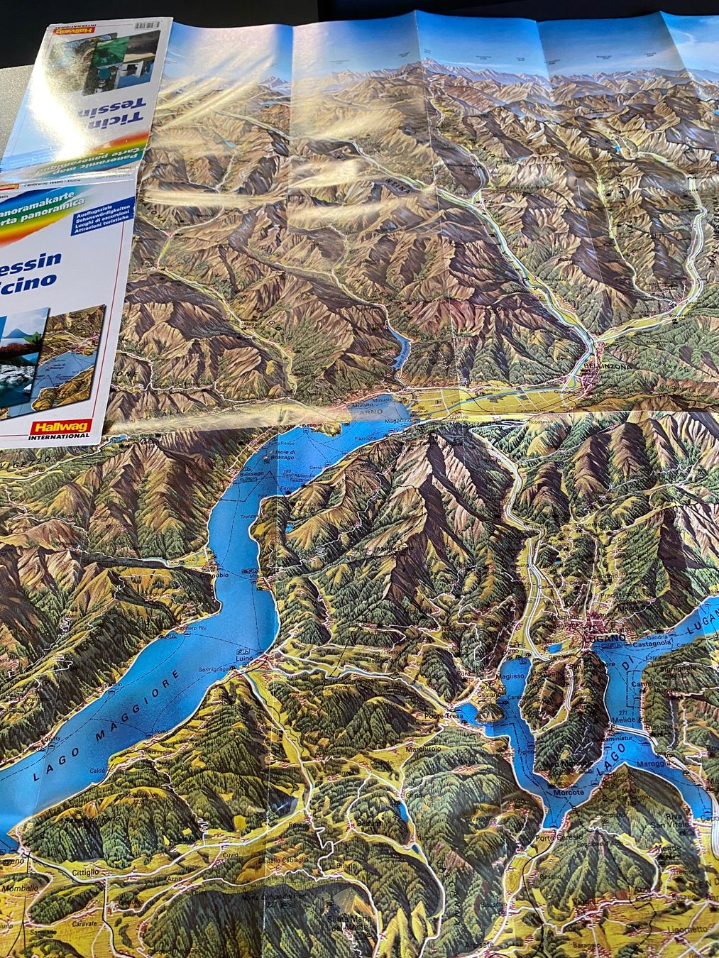 Cartes géographiques & atlas: Panoramakarte Tessin – D'occasion à deitingen par popcorn02 1