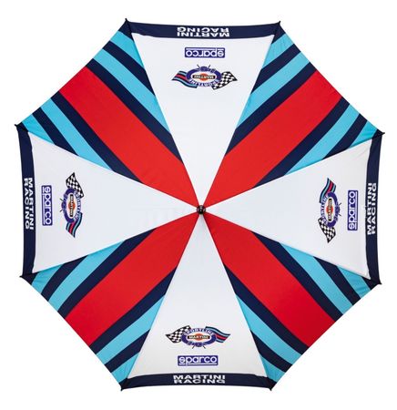Martini Racing Sparco Regenschirm 120cm mit Holzgriff