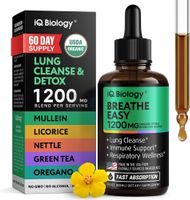 iQ Biology, Bio Lungen Cleaner und Detox, 1200mg, Fabrikneu