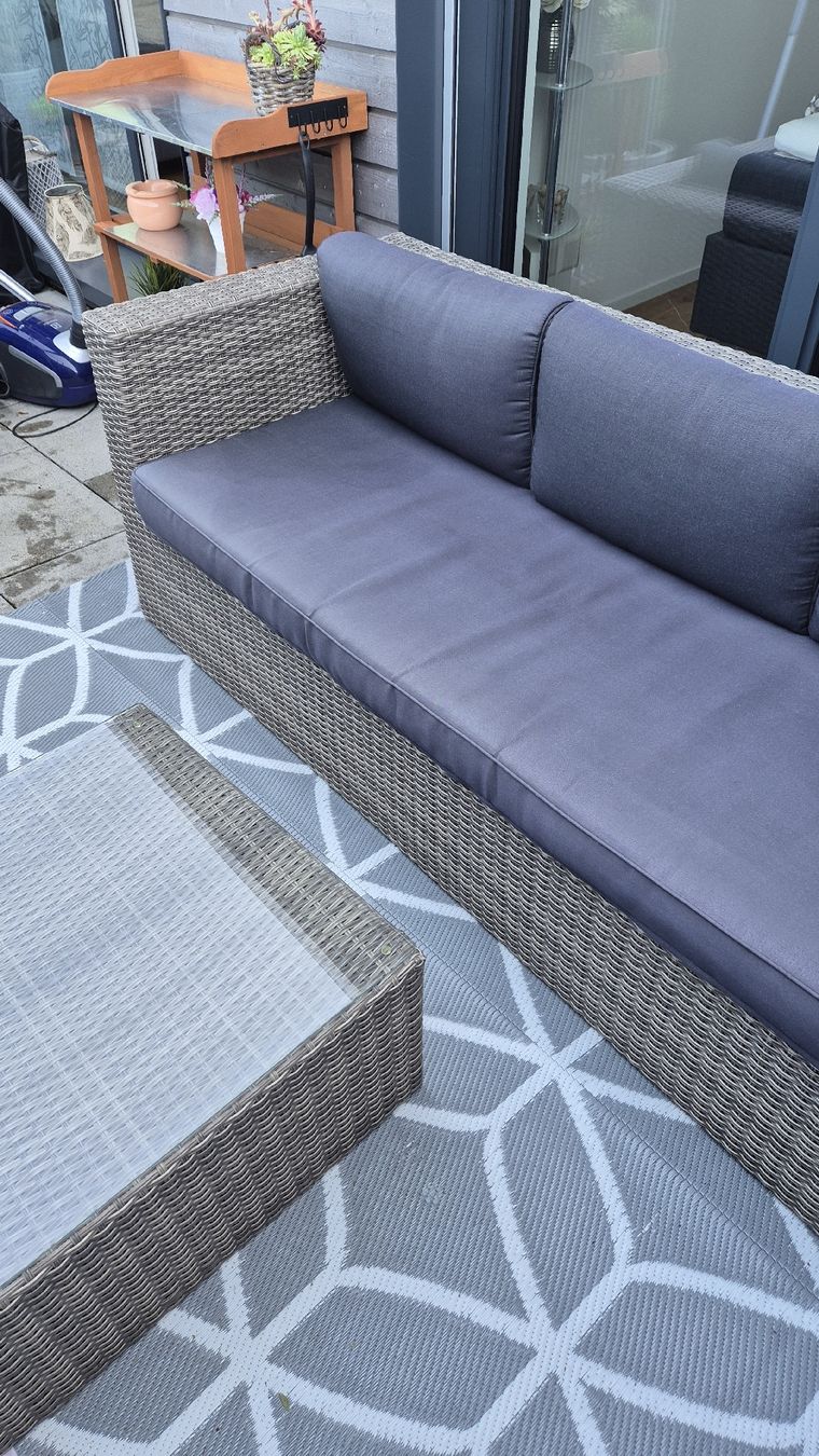 Sofas: Garten Lounge Set mit Polster, Anthrazit – Gebraucht aus Münsingen von ang_wtm9 1