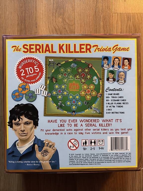Giochi: Serial Killer Trivia Game (2010) – Usato da Yverdon-les-Bains venduto da nat_hk6v 1