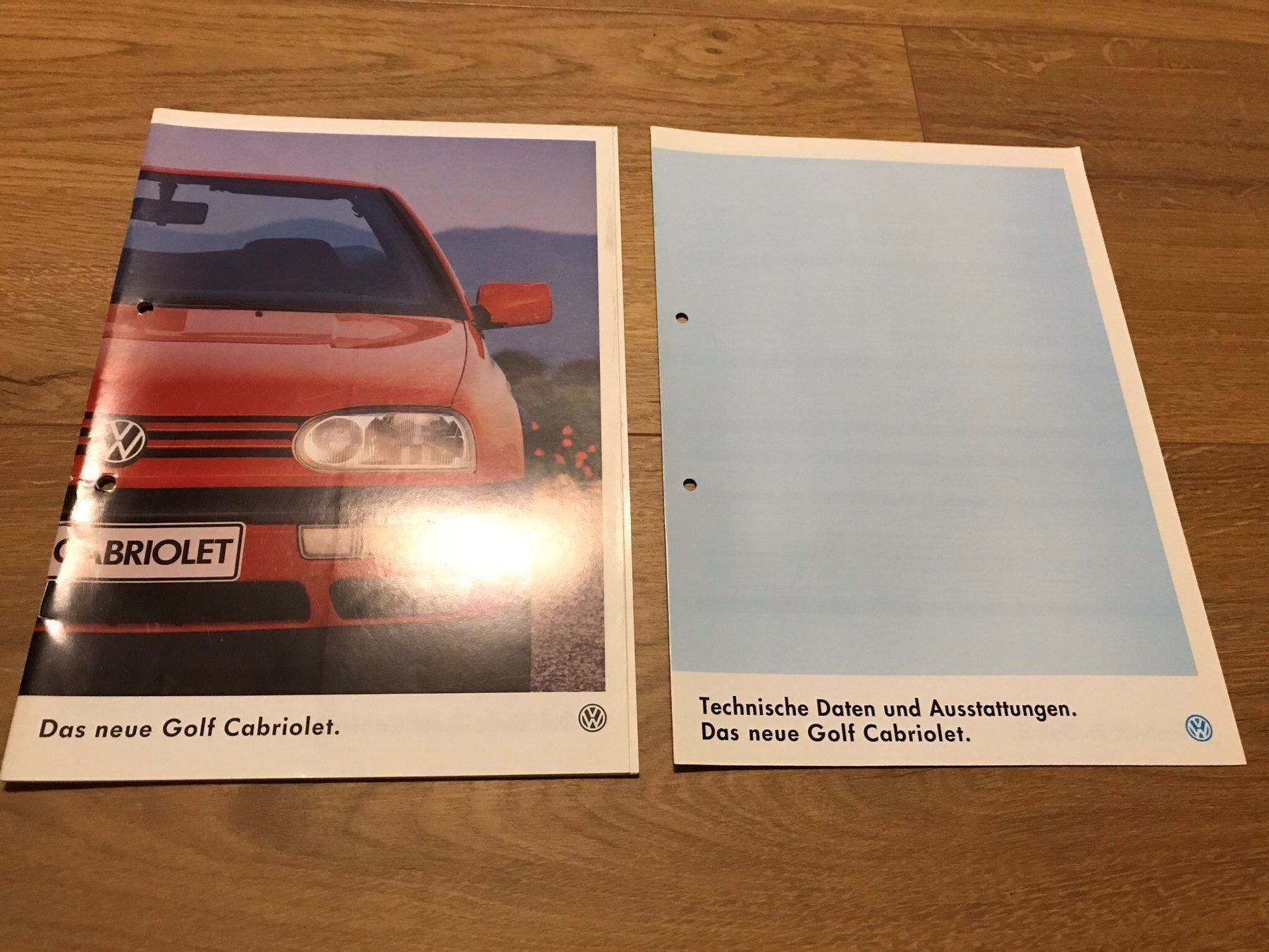 VW Dokumente: Prospekt VW Golf Cabriolet 08.1993 – Neu (gemäss Beschreibung) aus Freienstein von Golfbueb
