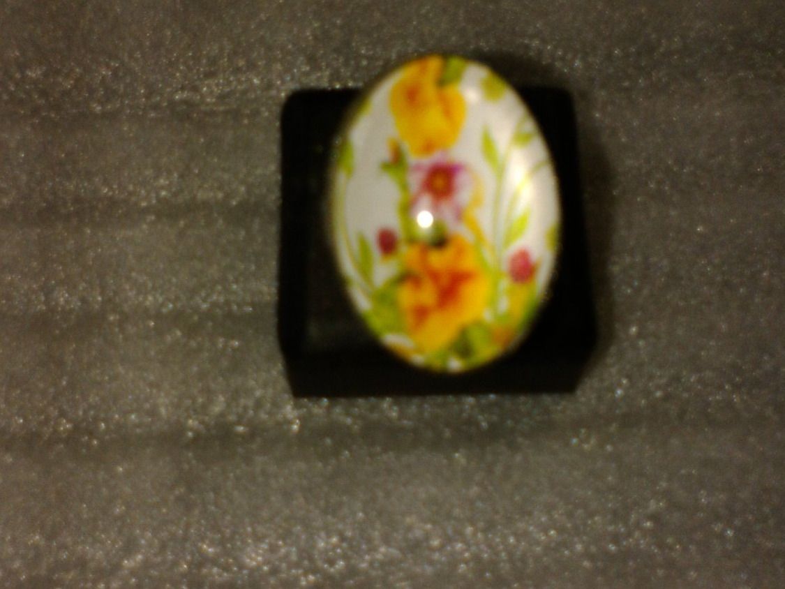 Anelli: RING EDELSTHAL,,MIT BLUMEN,,,GLANZIG – Nuovo (secondo la descrizione) da Basel venduto da bijoutrie_4