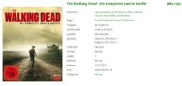 The Walking Dead - Die komplette zweite Staffel (Bluray)