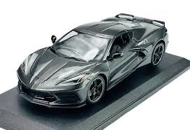 Chevrolet Modellini d'auto: CORVETTE STINGRAY 2020 GRAU 1:18 MAISTO – Nuovo e nell'imballaggio originale da Suhr venduto da Moebelsiralfred 3