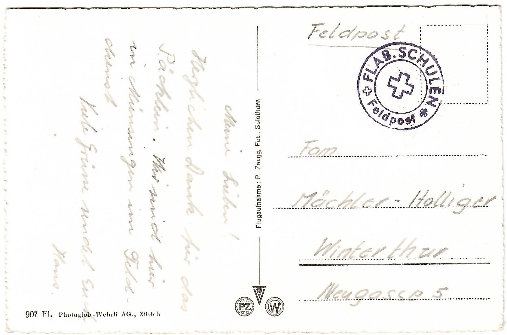 Cartoline postali: Flugaufnahme  Münsingen – Usato da Kerns venduto da etma3 1