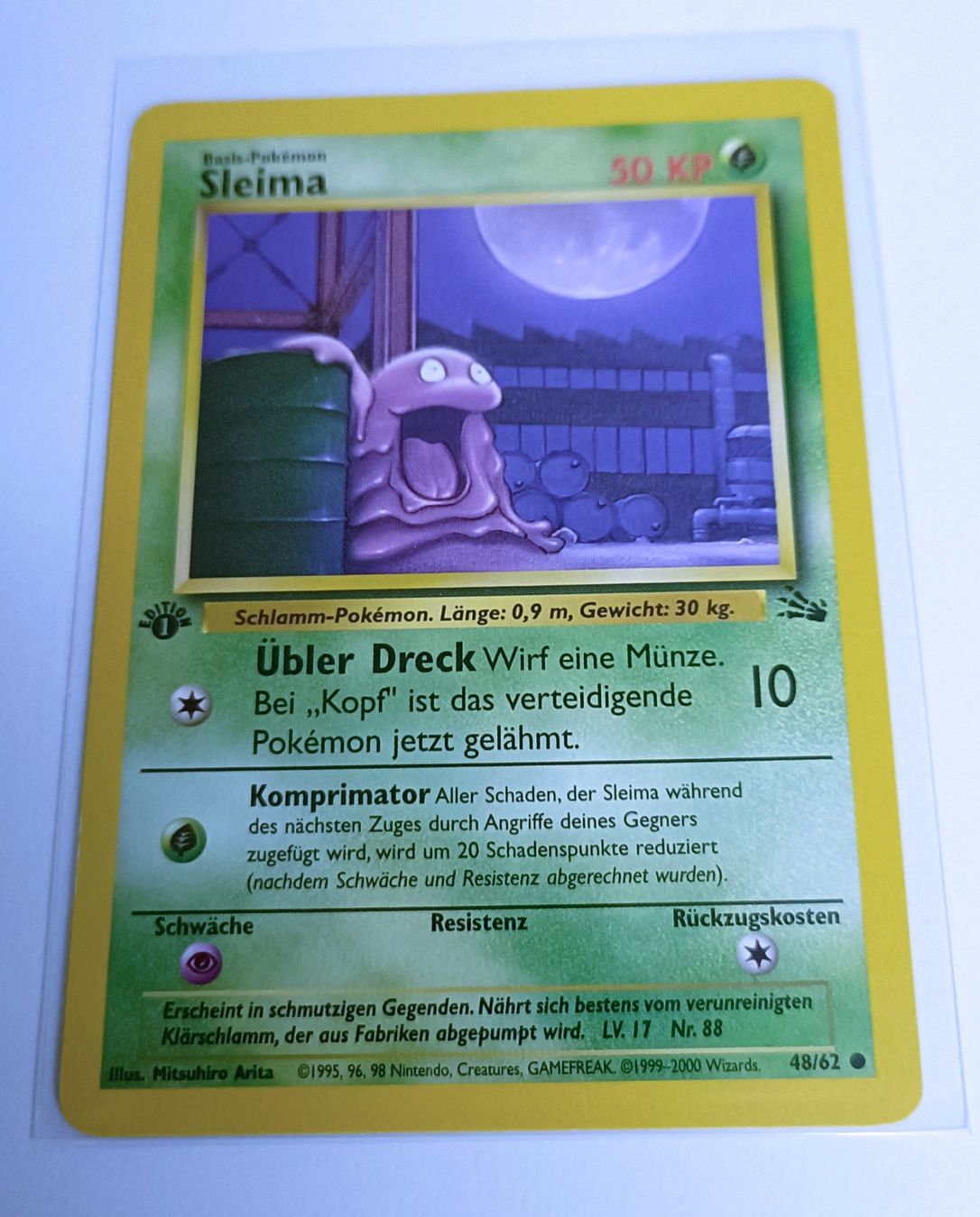 Pokémon Sammelbilder & Trading cards: Sleima 1. Edition aus Fossil 48/62 – Gebraucht aus Köniz von 1.Edition