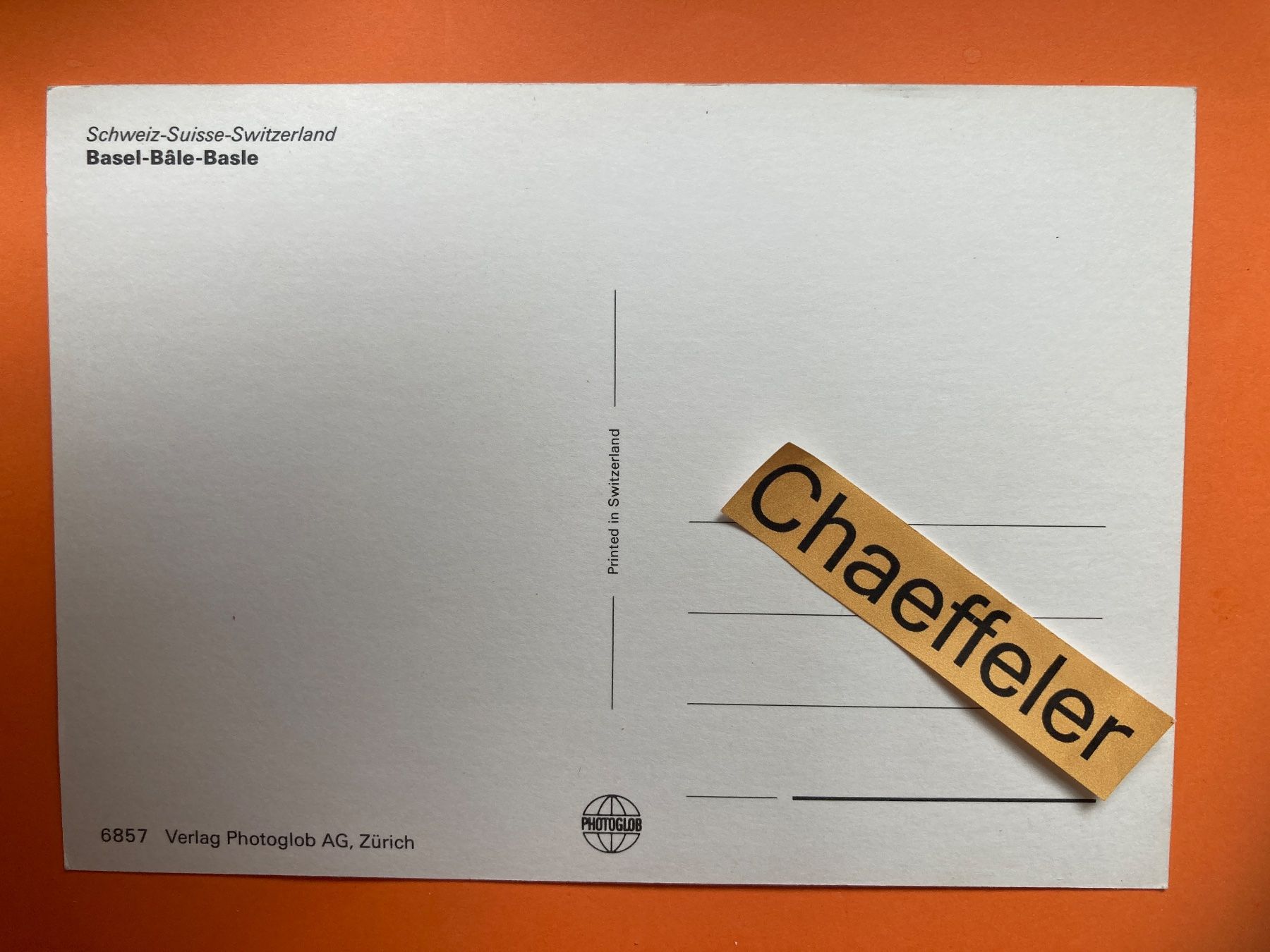 Cartes postales: Basel - Bâle - Basle – D'occasion à Zürich par Chaeffeler 1