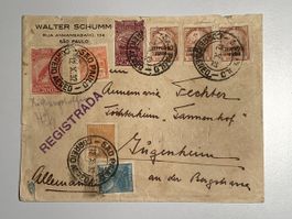 Brasilien 1932, Zeppelin Flight Sao Paulo nach Deutschland