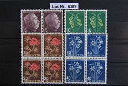 PJ 1948 Serie Viererblöcke Postfrisch **            Los 6389