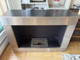 Cheminée UNIVECO acier inoxydable bruleur ethanol