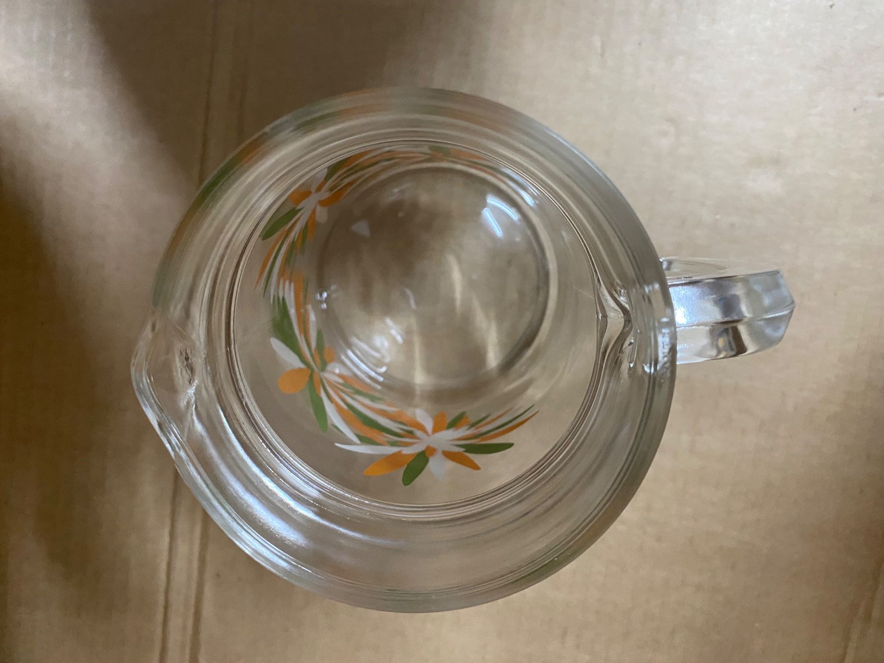 Caraffe: Vintage Glaskaraffe mit Blumenmuster – Usato da Eschlikon TG venduto da ArtRec 4