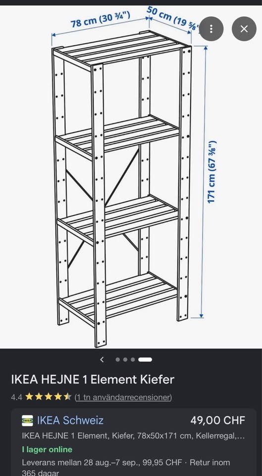 Ikea Scaffali: IKEA Hejne Aufbewahrung – Usato da Zürich venduto da Elise9 1