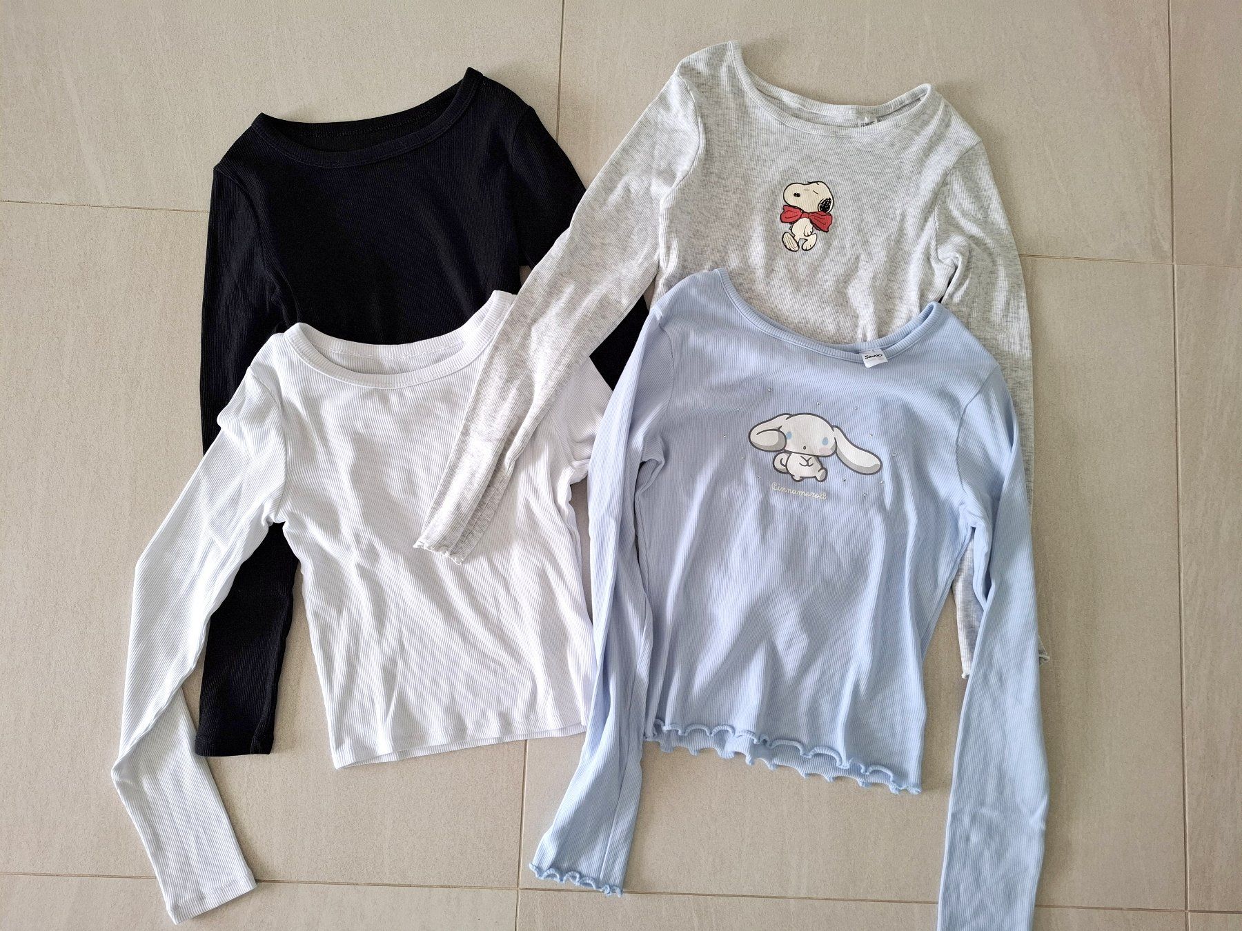 Lotti & Set di vestiti: 4er Set Langarm-Shirts Gr. 146/152 – Usato da Wynigen venduto da biluna
