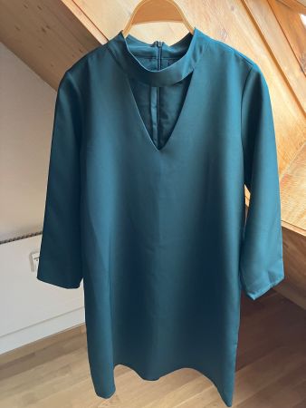 flaschengrünes Kleid XS