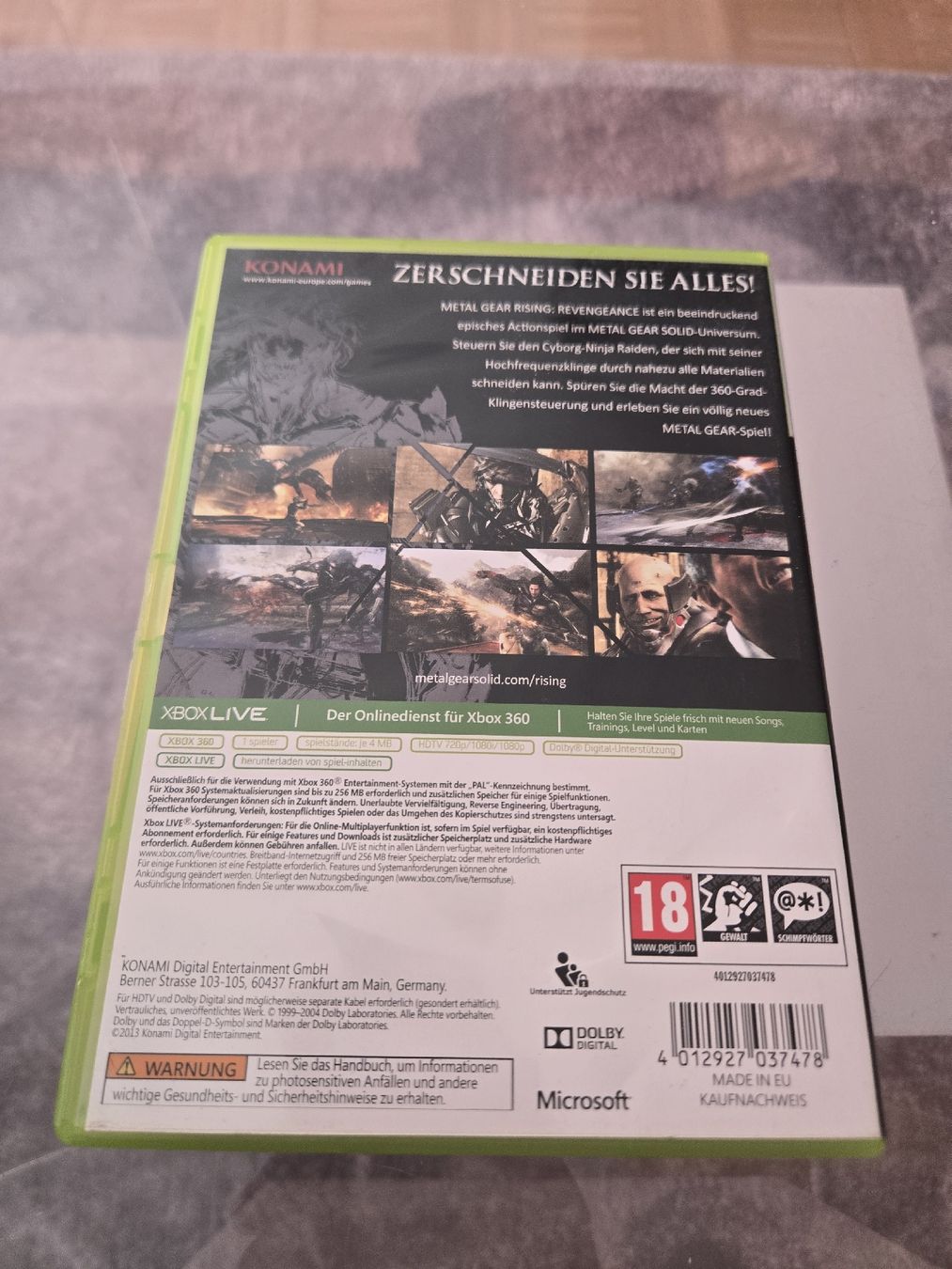 Giochi: Metal Gear Rising Xbox 360 – Usato da Bussigny venduto da Kfdlt 1