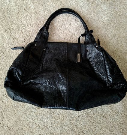 Abro Handtasche Leder schwarz gebrauchter Zustand