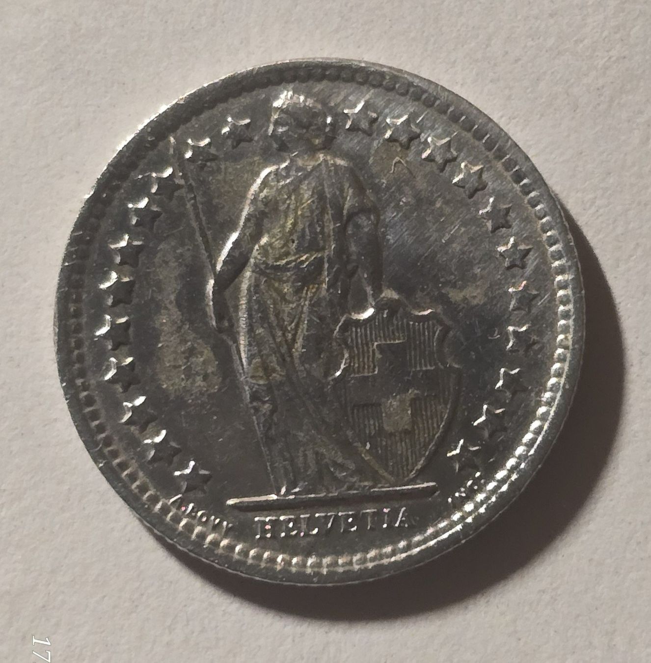 Alle Münzen: 50 Rp. 1961 Silbermünze – Gebraucht aus Hornussen von Corvette- 1