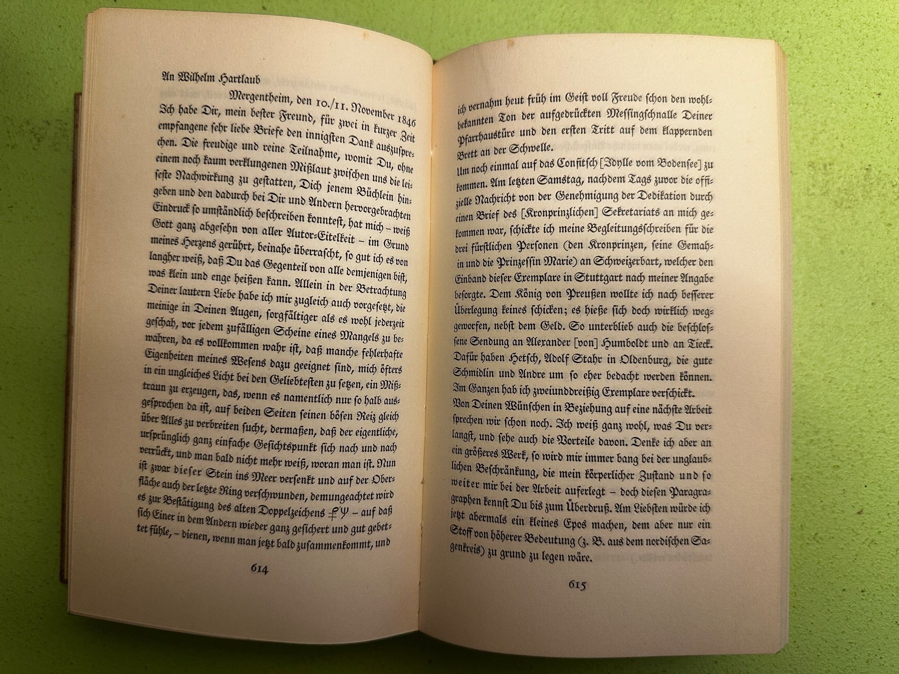 Bücher: Eduard Mörike: Briefe – Gebraucht aus Zürich von allp 5