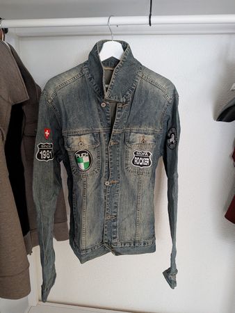 Jeansjacke Grösse L - Mofa / Töffli Rocker