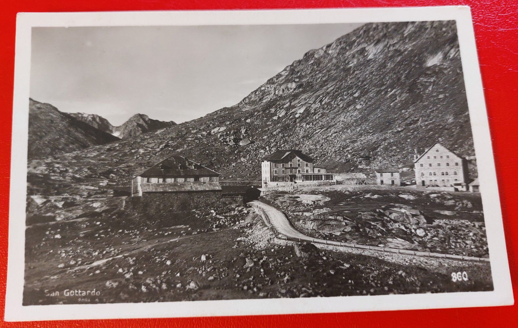 Ansichtskarten: San Gottardo // Hotelstempel Hospitz – Gebraucht aus St-Légier-La Chiésaz von Theo005