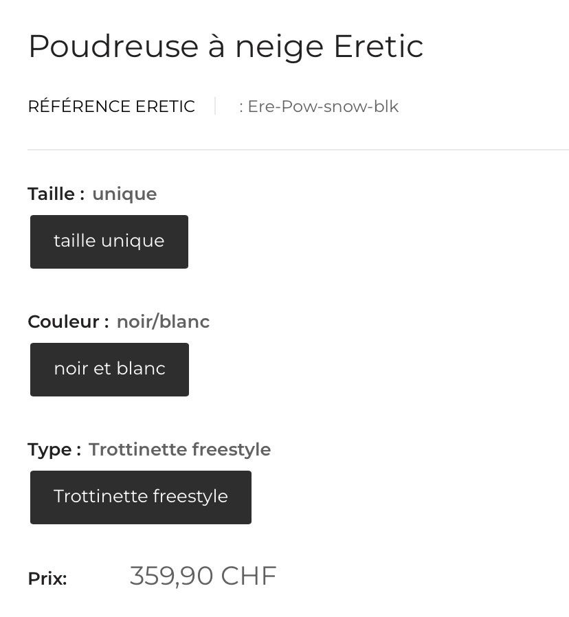 Sci: Trottinette Freestyle, pour la neige  – Nuovo (secondo la descrizione) da Cressier NE venduto da Cyril1401 3
