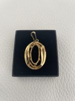 Anhänger 3x2 cm Gold überzogen