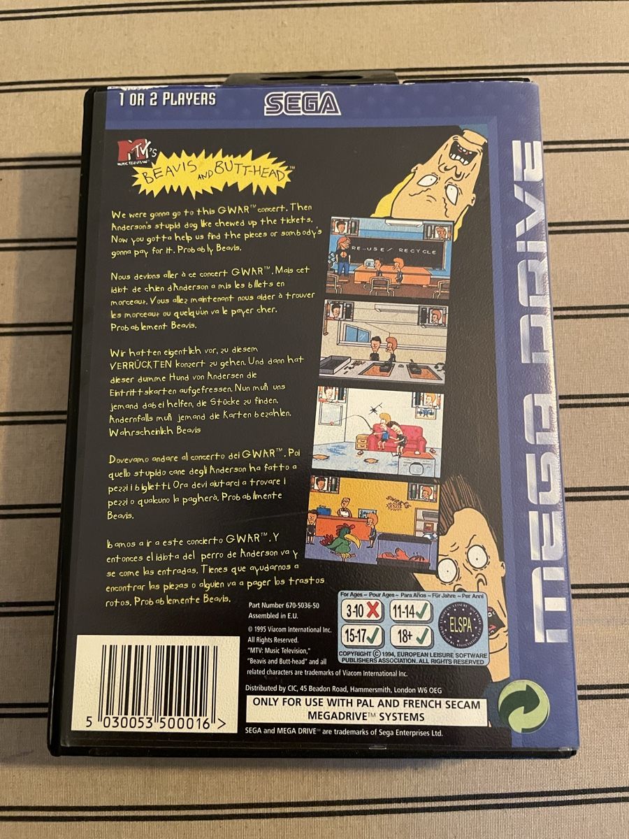 Giochi: Beavis and Butt-Head – Usato da Reconvilier venduto da Frenchy78 1