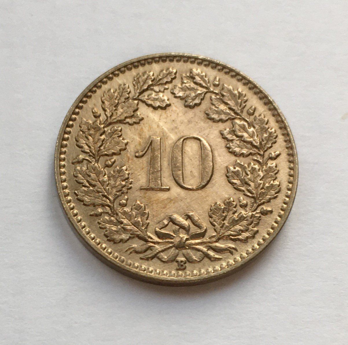 Tutti le monete: 1919 10 Rappen Messing unz – Nuovo (secondo la descrizione) da Kirchberg SG venduto da Helveticus00 1
