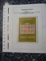1952: Telegraphen Gedenkblatt auf Vordruck Blatt.