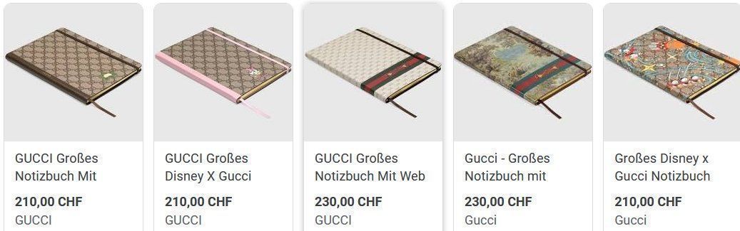 Blocchi: Notizbuch Gucc cahier – Nuovo e nell'imballaggio originale da Collonges venduto da Auganien 4