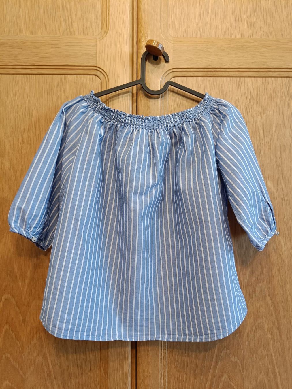 Only Camicette: ONLY Schulterfreie Sommerbluse gestreift Gr. 38 – Usato da Zürich venduto da Atelier.Second 3