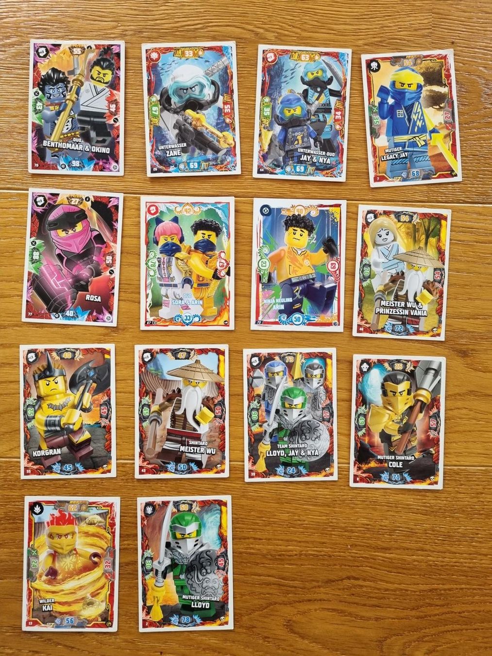 Carte collezionabili: Ninjago Sammlung 14 normale Karten – Usato da Buttisholz venduto da onyxS7