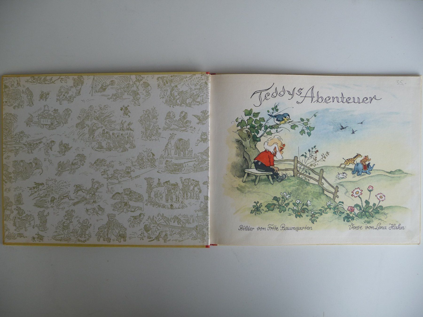 Libri: FRITZ BAUMGARTEN - TEDDY'S ABENTEUER, ANTIKES BILDERBUCH – Usato da Aesch BL venduto da Imoonlight 1