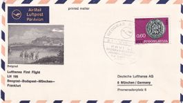 Erstflug Lufthansa Belgrad - München 1967