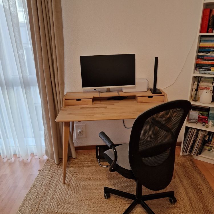Fleau Monitorerhöhung Aus Holz - Laptopständer & Schreibtisch-Organizer Mit Fächern | Ergonomische Bildschirmerhöhung